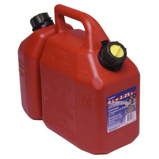 Bidon doble - Gasolina 6L & Aceite 2.5L