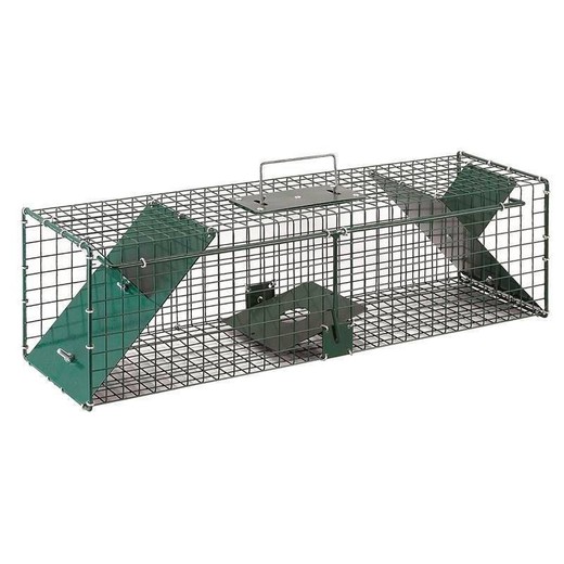 Jaula de captura con 2 puertas para ratas