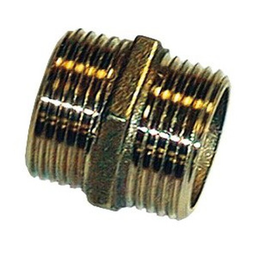 Machón de laton de 1/2" - 1/2" M-M