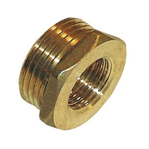 Machón de laton pequeño de 3/4" a 1/2" M-M