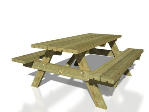 Mesa de picnic RUBY de madera tratada