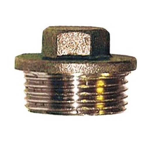 Tapón de latón macho 1/2"