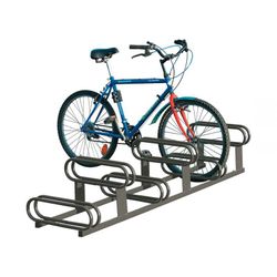 Aparcabicis a diferentes alturas de 6 plazas