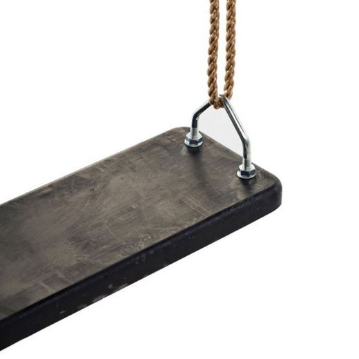 Asiento de goma con refuerzo metálico para columpio