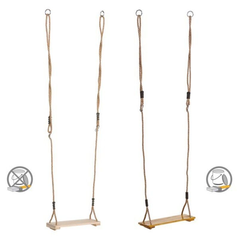 Asiento de madera dura para columpio — Ludogarden Equipamos tu Jardín