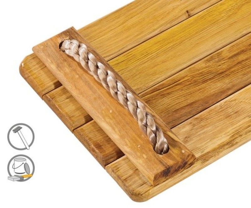 Asiento de madera dura para columpio — Ludogarden Equipamos tu Jardín