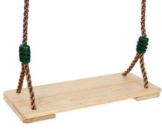 Asiento de pino tratado para columpio
