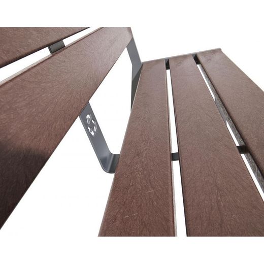 Banco de plástico Silaos sin apoyabrazos