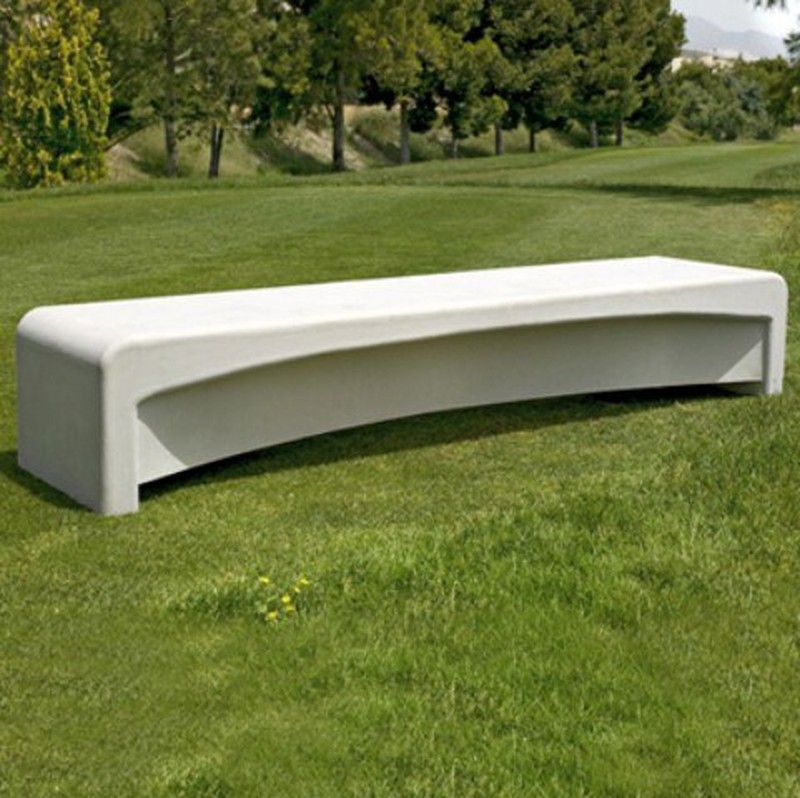 Banco moderno de hormigón Isis C-1010 — Ludogarden Equipamos tu Jardín