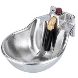 Bebedero de aluminio con empujador automatico para caballos