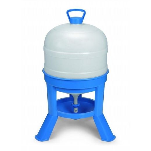 Bebedero de plastico con patas para gallinas