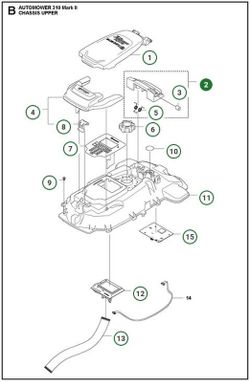 Bisagra apoyo tapa Automower 305 (2020), 310 Mark II, 315 Mark II, 405X, 415X