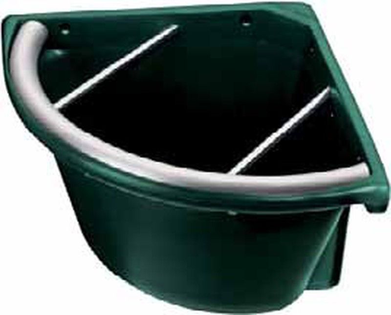 Comedero de plástico con barras para caballos