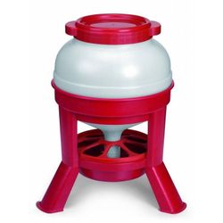 Comedero de plastico con patas para gallinas