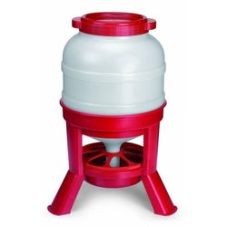 Comedero de plastico con patas para gallinas