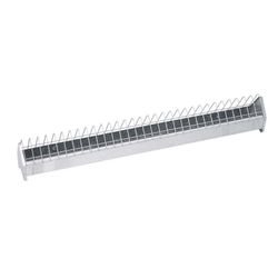 Comedero doble de metal para gallinas