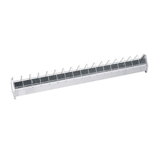 Comedero doble de metal para gallinas