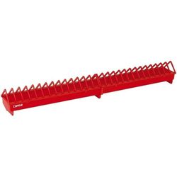 Comedero doble de plástico para gallinas