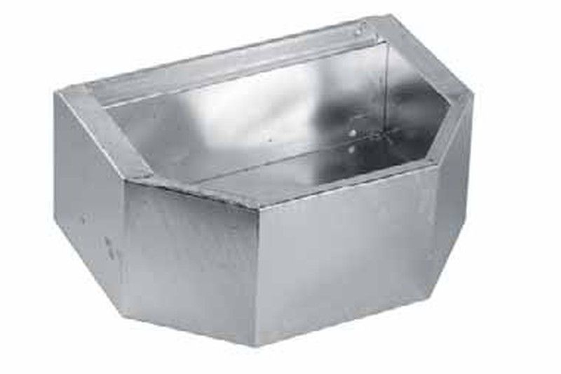 Comedero Frontal de chapa galvanizada para caballos