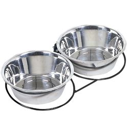 Comedero con soporte de pared para perros