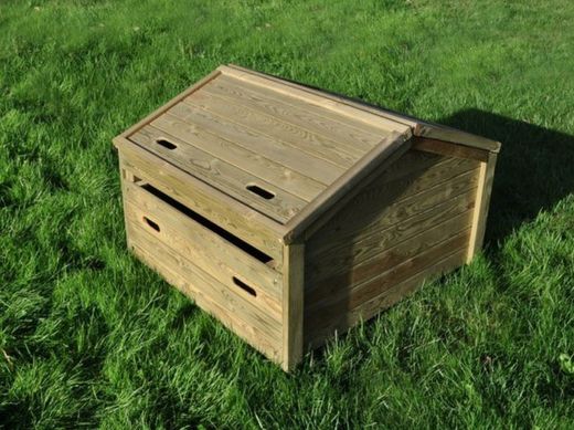 Compostador pequeño de madera - 400 Litros