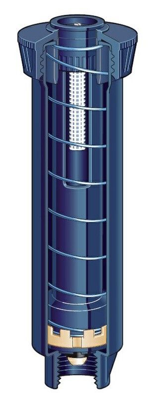 Difusor emergente sin tobera - Emergente 6 cm