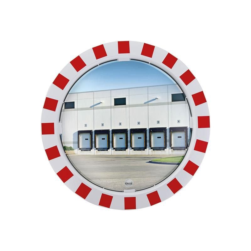 Espejo de trafico Polymir Mod. ROJO y BLANCO Espejo Polymir Mod. ROJO y BLANCO con óptica de 1000x800 mm.