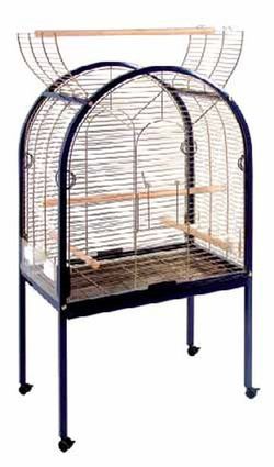 Jaula grande curva para loros