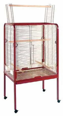 Jaula grande recta para loros