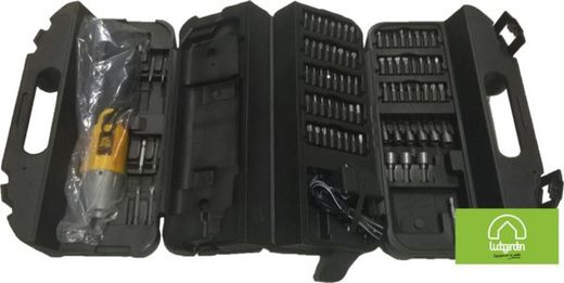 Kit atornillador eléctrico - Batería 4.8V + 80 accesorios + maletín