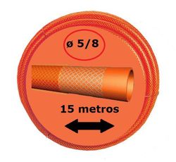 Manguera de 15m ø5/8" - EXTRA TRICOVINIL - Rojo transparente