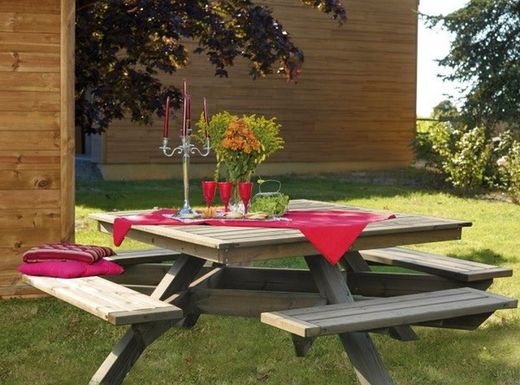 Mesa de picnic - CARRA - Adaptado para 8 personas