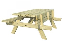 Mesa de picnic RUBY de madera tratada