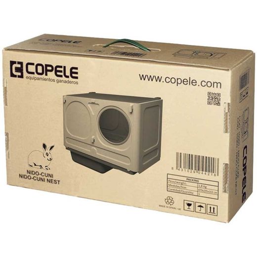 Nido de plástico Cuni para conejos