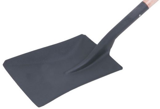 Pala de acero 24 cm - Forma cuadrada - Mango con anilla