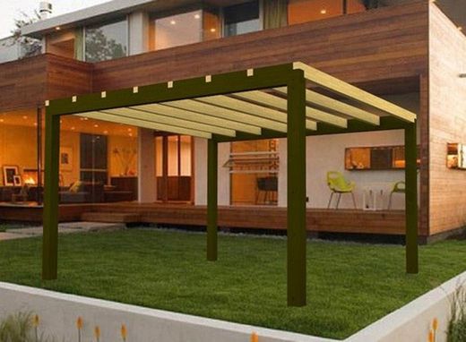 Pérgola GREEN de madera tratada