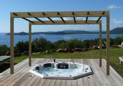Pérgola ZEN de madera tratada