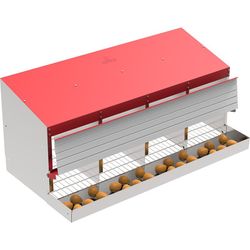 Ponedero 4 departamentos para 12 gallinas