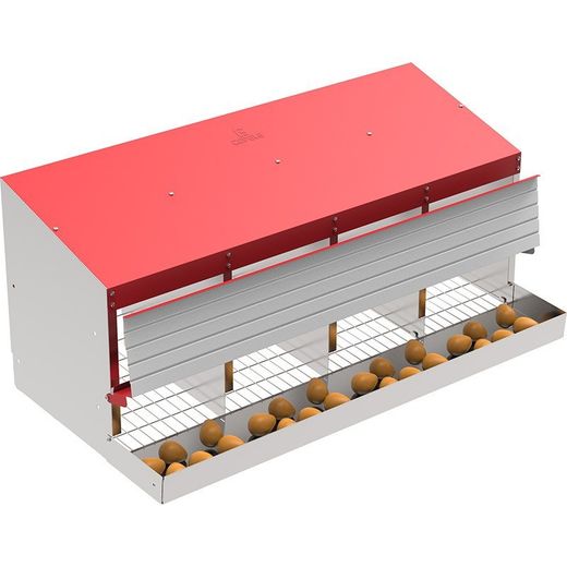 Ponedero 4 departamentos para 12 gallinas