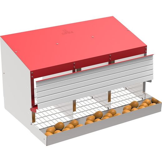 Ponedero 3 departamentos para 9 gallinas