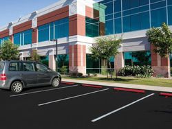 Tope de acero para plaza de aparcamiento